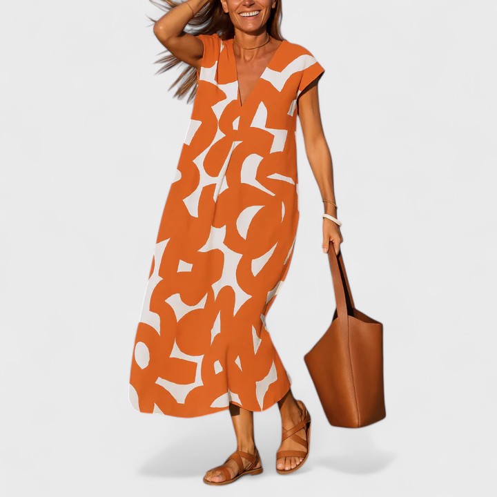 Sophia™ | Flowing V-Neck Dress