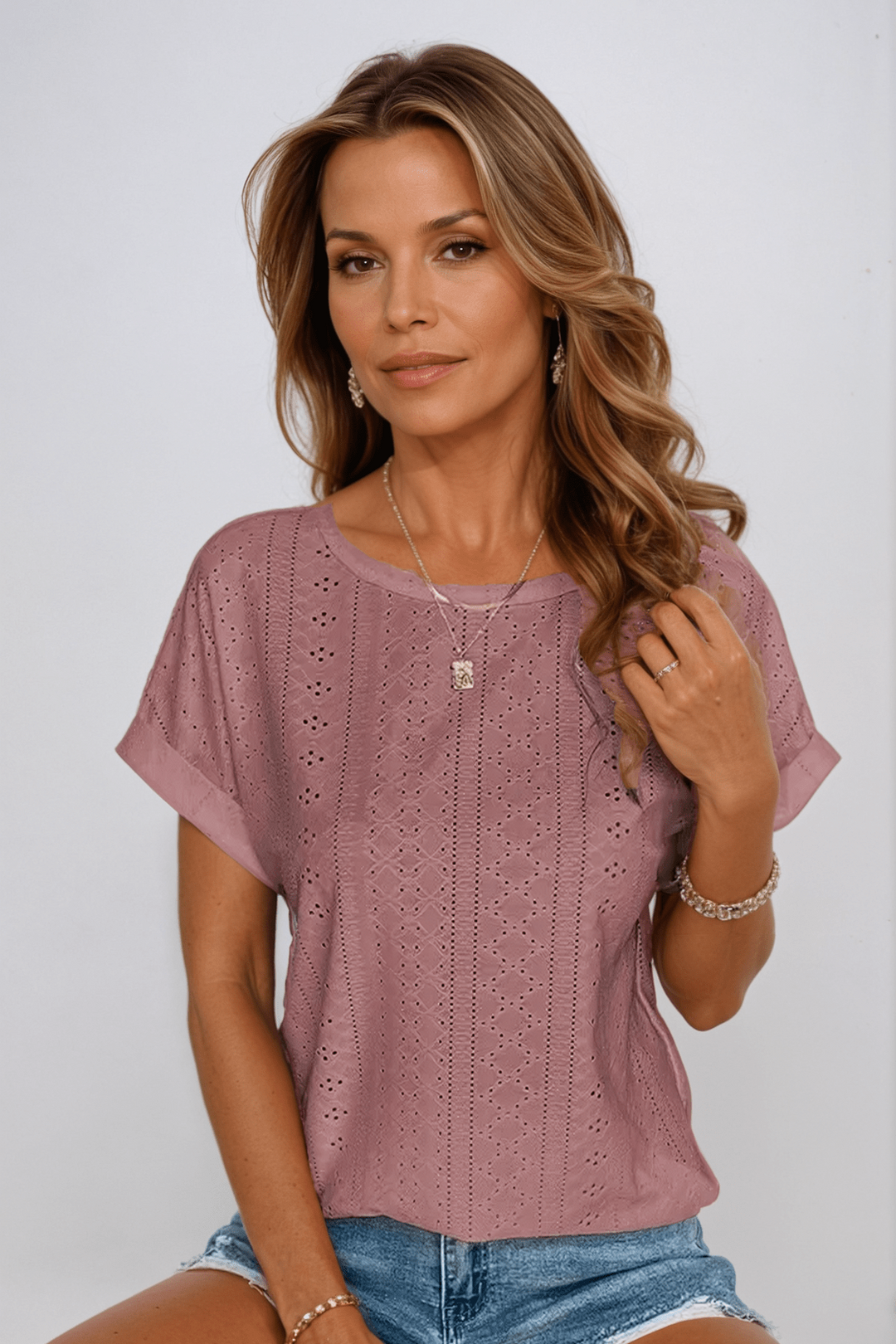Bernadette | Oceanview Eyelet Top
