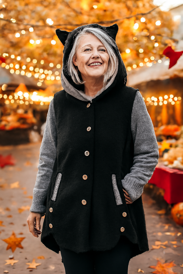 Olivia | cosy Cat Ear Hoodie - Elegant Comfort for Autumn & Winter
