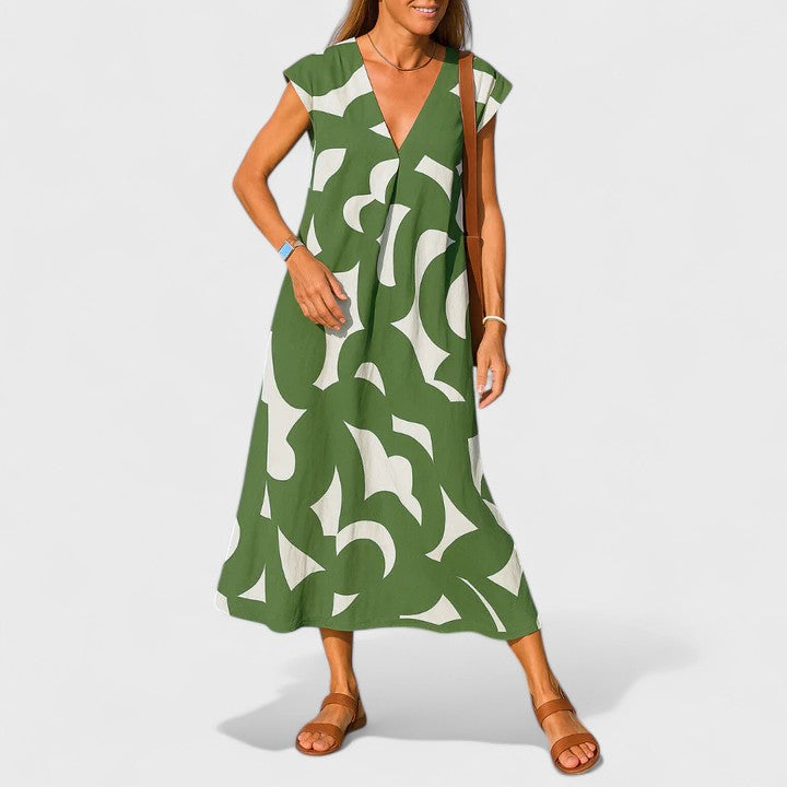 Sophia™ | Flowing V-Neck Dress