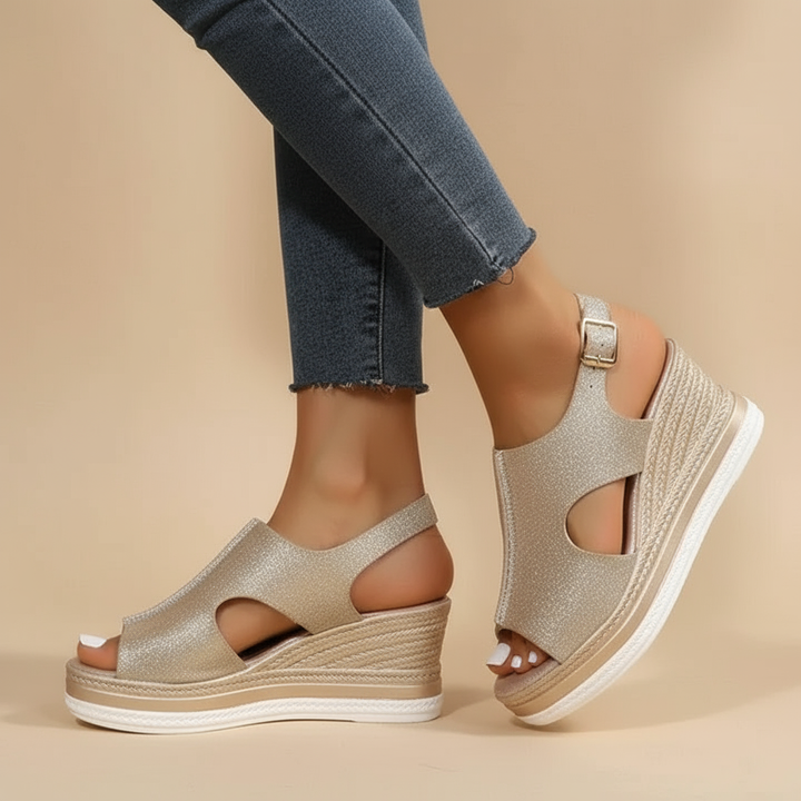Katrina - Relaxed Wedge Sandals