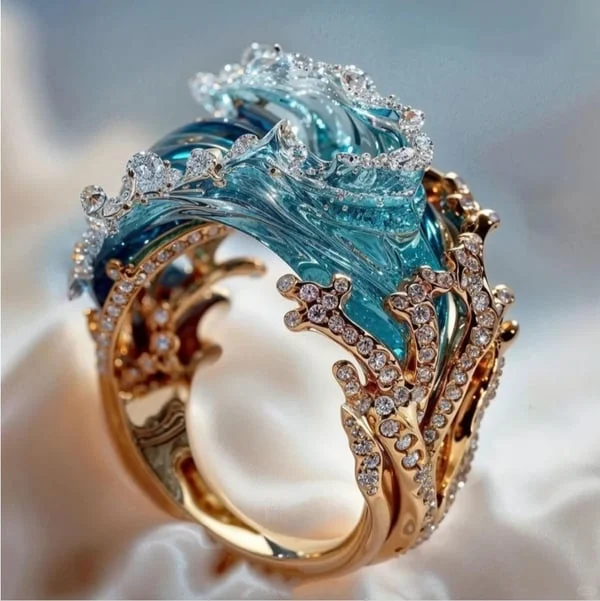 Ring mit Meeresmotiv