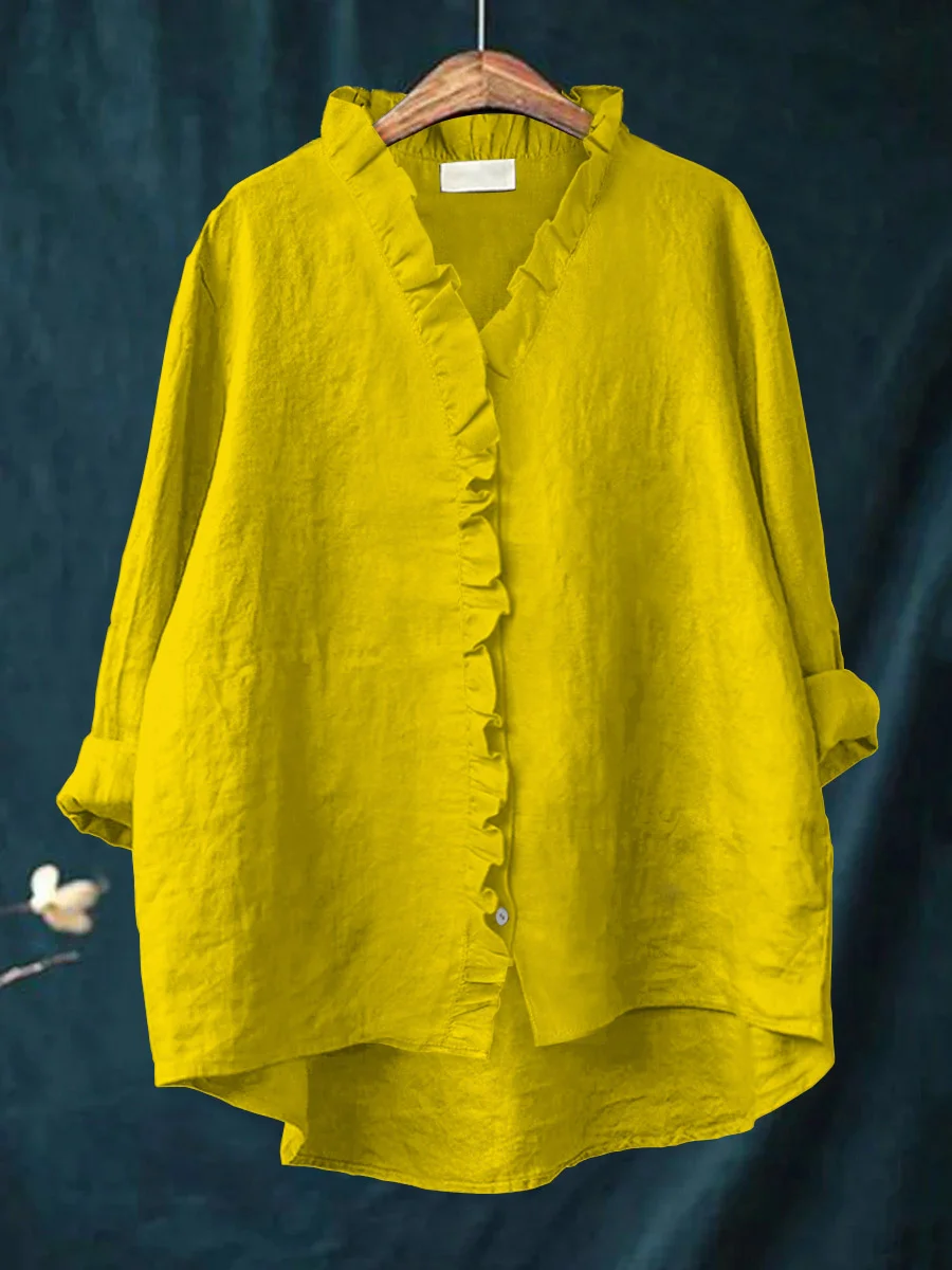 Nell | Soft Ruffle Blouse -  for Real Comfort