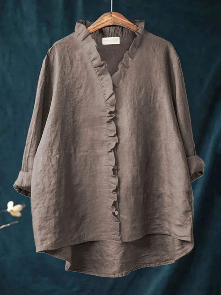 Nell | Soft Ruffle Blouse -  for Real Comfort
