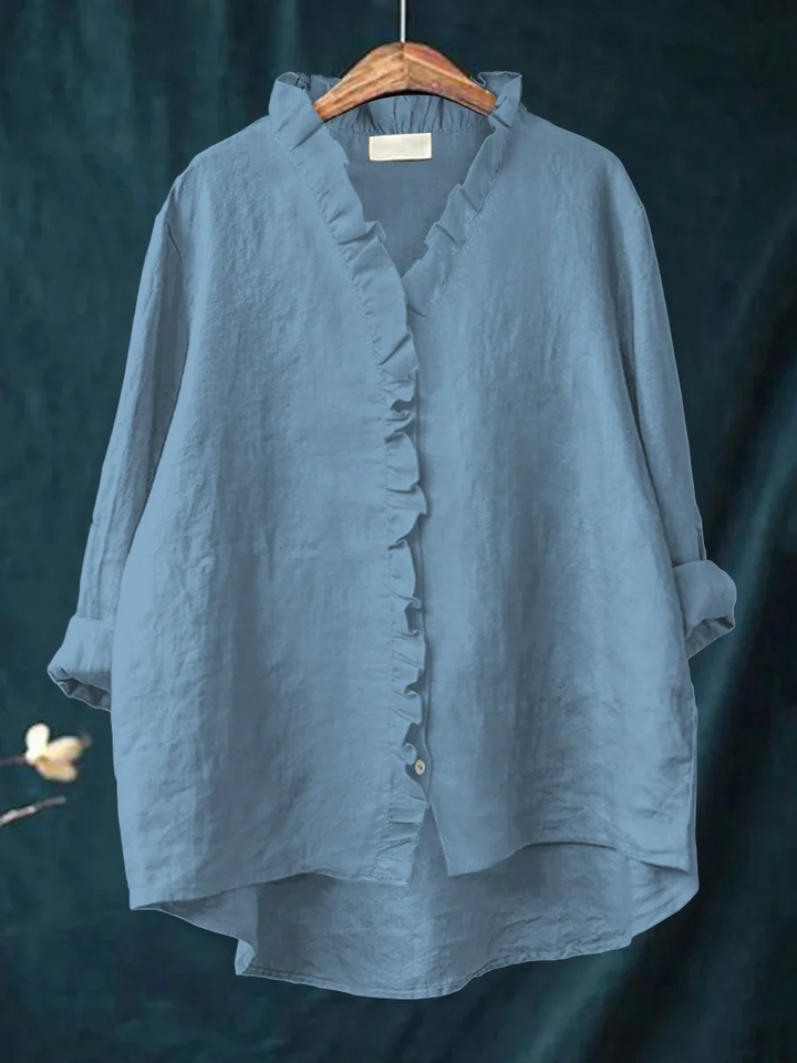 Nell | Soft Ruffle Blouse -  for Real Comfort