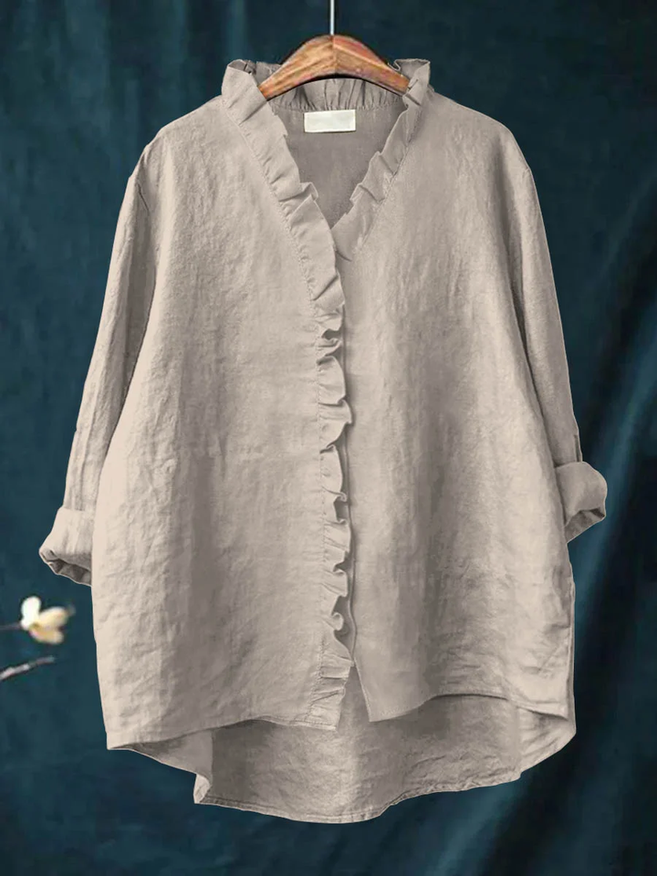 Nell | Soft Ruffle Blouse -  for Real Comfort