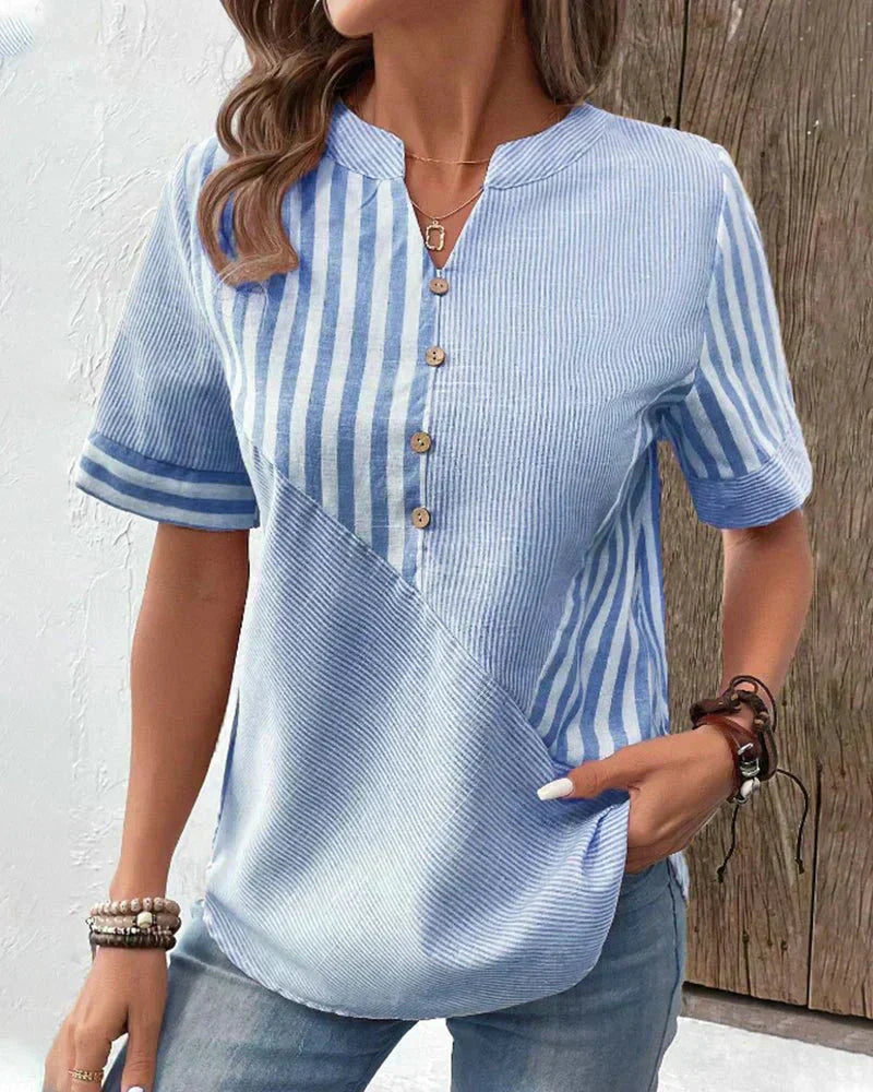 Bee | Soft Striped Blouse