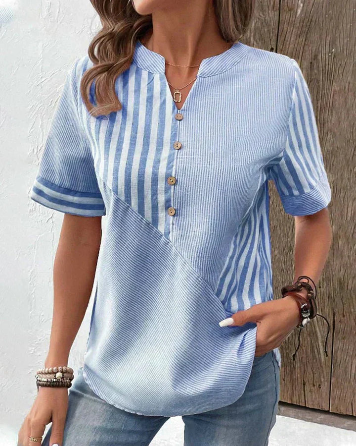 Bee | Soft Striped Blouse