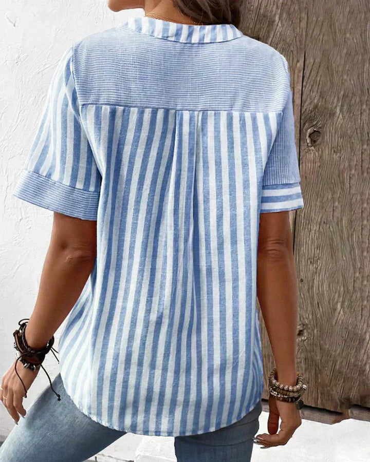 Bee | Soft Striped Blouse