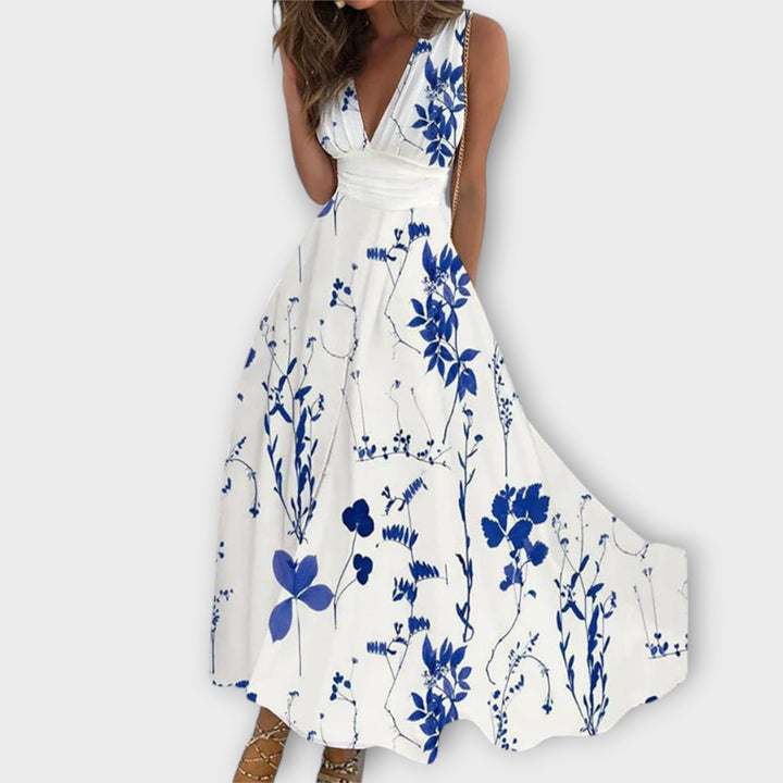 Emmeline - Floral V-Neck Dress