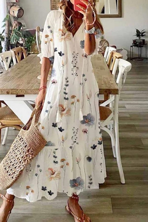 Becky | Effortless Floral Maxi