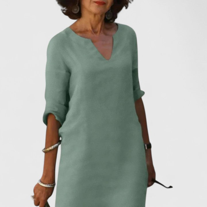 Winifred | Comfortable V-Neck Dress