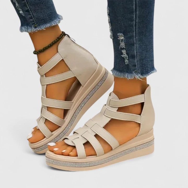 JENNA | ORTHOPEDIC STRASS SANDALS