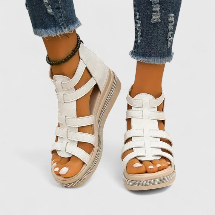 JENNA | ORTHOPEDIC STRASS SANDALS
