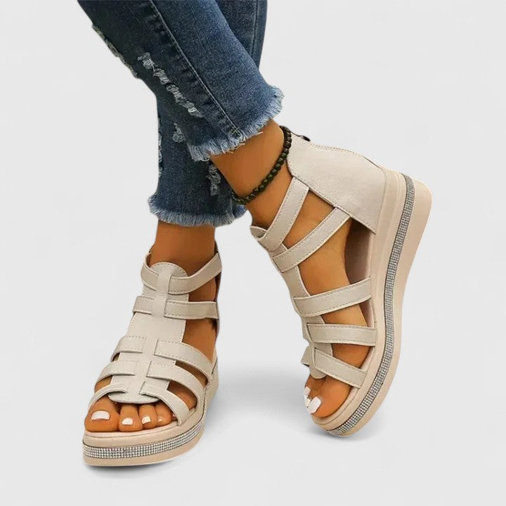 JENNA | ORTHOPEDIC STRASS SANDALS