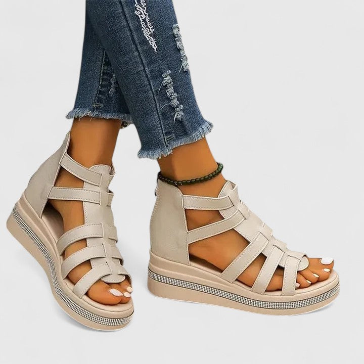 JENNA | ORTHOPEDIC STRASS SANDALS