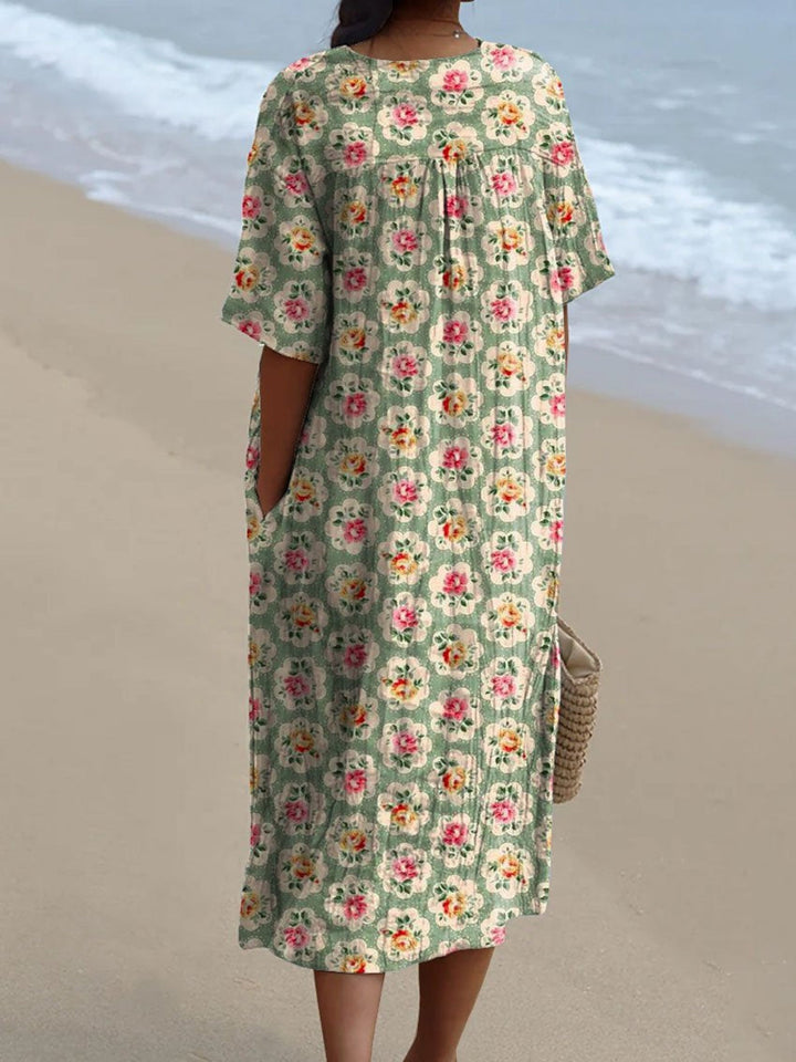 Isla - Vintage Floral Dress