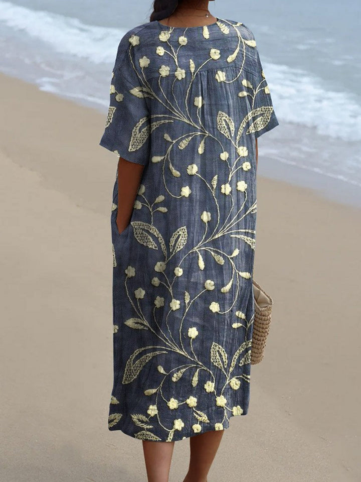 Ceridwen - Vintage Floral Dress